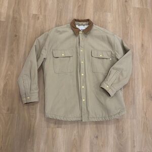 TNA Beige Jacket with Brown Collar